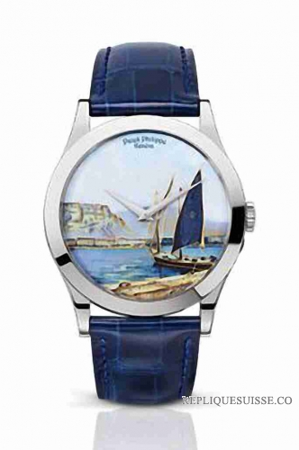 Patek Philippe Calatrava Lake Geneva Barques Montre Réplique