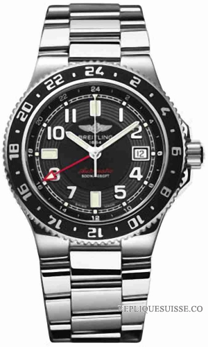 Breitling Superocean GMT Inoxydable acier A3238011/BA38 Pro Montre Réplique