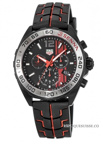 Copie Montre Tag Heuer Formula 1 Noir Opalin Cadran Mens Chronographe CAZ1019.FT8027