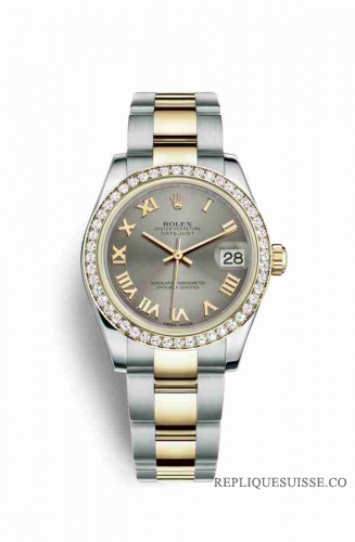 Copie Montre Rolex Datejust 31 Jaune Rolesor Oystersteel Or jaune 18 ct 178383 Cadran Acier m178383-0046