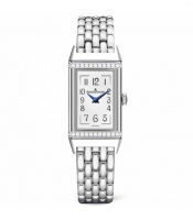 Copie Montre Jaeger-LeCoultre Reverso One Acier Inoxydable/Diamant/Blanc/Bracelet 3288120