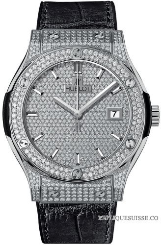 Hublot Classic Fusion Titanium Full Pave 45mm 542.NX.9010.LR.1704