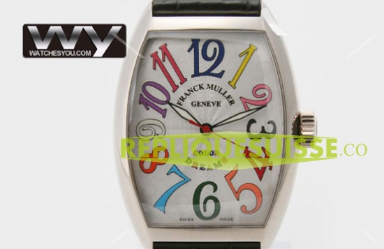 Franck Muller acier Cintree Curvex couleur Reves 7851SCCD Montre Réplique - Cliquez sur l'image pour la fermer