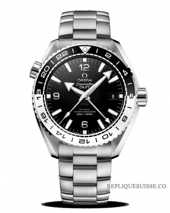 Réplique Omega Seamaster Planet Ocean 600 M mactre coaxial CHRONOMETER GMT 43.5mm 215.30.44.22.01.001