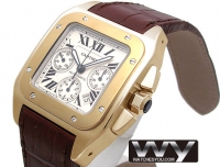 Cartier Santos 100 XL Or Automatique W20096Y1 Montre Réplique