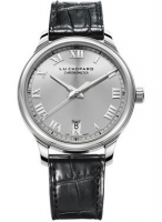 Chopard L.U.C. 1937 Classic Automatique argent Dial noir Cuir 168544-3002