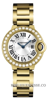 Cartier Ballon Bleu Diamants Or Dames WE9001Z3 Montre Réplique