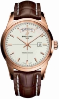 Breitling Transocean Chronographe Day and Date brun Strap avec Montre Réplique