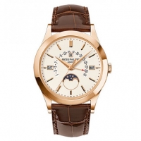 Patek Philippe Grand Complications Cadran Opaline Argentee Or Rose 18K 5496R-001 Montres Copie