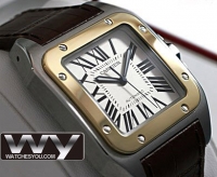 Cartier Santos 100 Yellow Or Hommes W20072X7 Montre Réplique