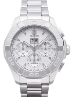 TAG Heuer Réplique Aquaracer Automatique Chronographe argent Dial Acier inoxydable CAY211Y.BA0926