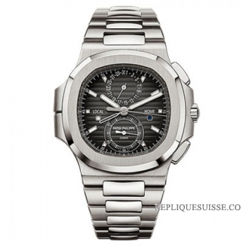 Patek Philippe Nautilus Travel Time Chronographe Acier inoxydable Automatique 5990 / 1A-001 Montres Copie