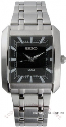 Seiko Dress acier noir Hommes SKK629 Montre Réplique