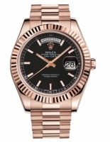 Réplique Rolex Day Date II President Pink or noir cadran 218235 BKIP Mont 218235 BKIP