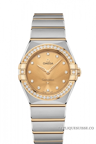 OMEGA Constellation Acier or jaune Diamants 131.25.28.60.58.001