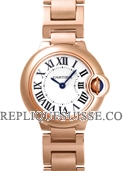 Cartier Ballon Bleu Rose Or Dames W69002Z2 Montre Réplique