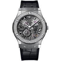 Hublot Classic Fusion Classico Ultra-thin Skeleton Titanium Diamants 545.NX.0170.LR.1104