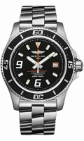 Breitling Superocean 42 Inoxydable acier Ocean Racer noir Montre Réplique