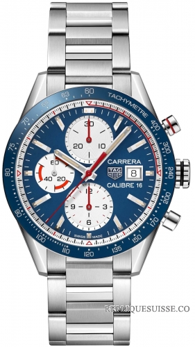 Copie Montre TAG Heuer Carrera Calibre 16 Chronographe Automatique Vintage CV201AR.BA0715