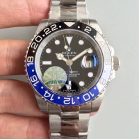 Réplique Rolex GMT Master II en acier inoxydable cadran noir 116710 BLNR