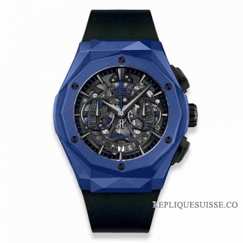 Copie Montre Hublot Classic Fusion Aerofusion Chronographe Orlinski Bleu Ceramique 45mm 525.EX.0179.RX.ORL18