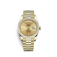 Rolex Day-Date 40 en or jaune 18 ct M228398TBR-0007 Cadran couleur champagne