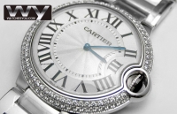 Cartier Ballon Bleu De Diamant Midsize unisexe WE9006Z3 Montre Réplique