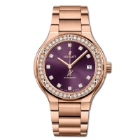 Réplique Bracelet Hublot Classic Fusion King Or Violet Diamants