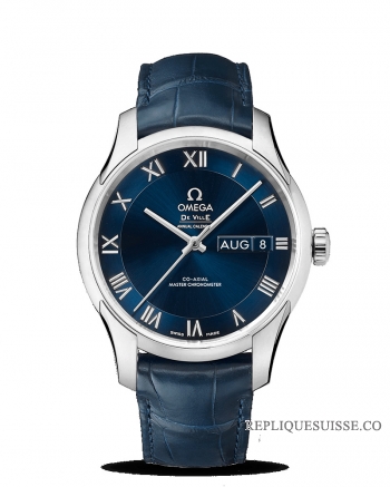 Réplique Omega De Ville Hour Vision Coaxial Master Chronometre Calendrier annuel 41mm 433.13.41.22.03.001