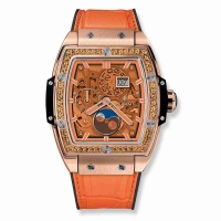 Copie Montre Hublot Spirit Of Big Bang Moonphase Roi Or Orange 42mm 647.OX.5381.LR.1206