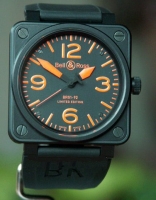 Bell & Ross BR01-92 Carbon Orange Limited Instrument Montre Réplique