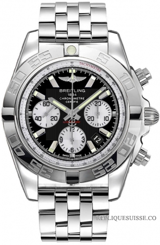 Breitling Chronomat cadran noir en acier inoxydable hommes AB011012 / B967 / 388A