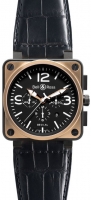 Bell & Ross BR 01-94 rose Or&CARBON Chronographee Montre Réplique