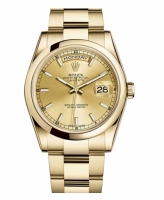 Rolex Day Date Or jaune Champagne cadran 118208 CHSO