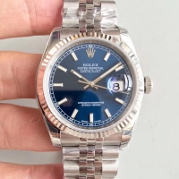 Réplique Rolex Datejust 36mm Blue Steel Dial Jubile Bracelet 116234 BLSJ