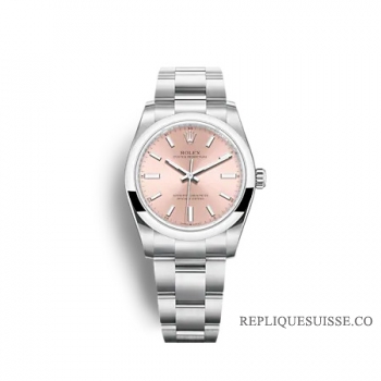 Rolex Oyster Perpetual 34 Cadran Rose Bracelet Oyster