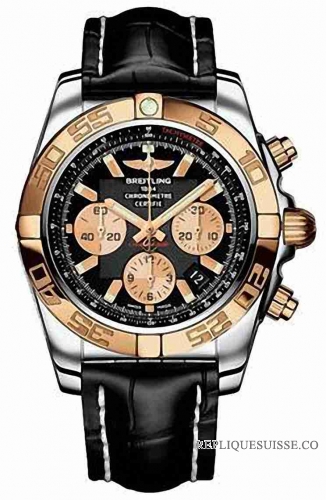 Breitling Chronomat B01 Inoxydable acier & 18kt Rose Or Montre Réplique