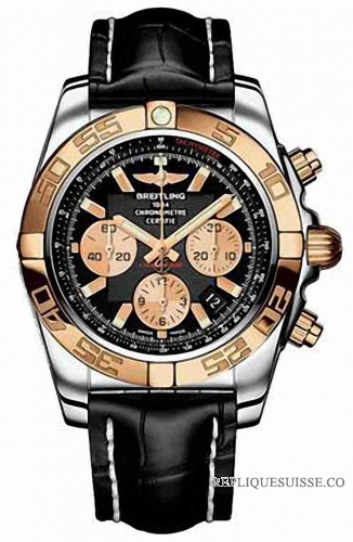 Breitling Chronomat B01 Inoxydable acier & 18kt Rose Or Montre Réplique