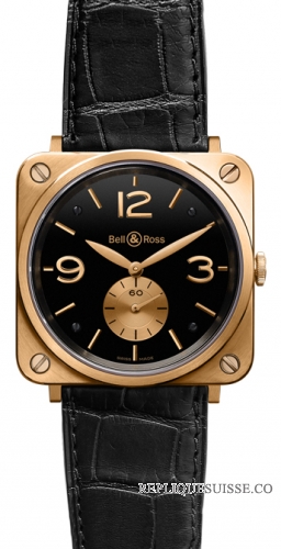 Bell & Ross BR S rose Or noir Mechanical Or 39mm Medium Montre Réplique