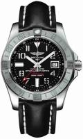 Breitling Avenger II GMT cuir Strap Deployant Buckle Montre Réplique