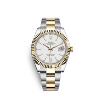 Rolex Datejust 41 Oystersteel or jaune 18 ct M126333-0015 cadran blanc