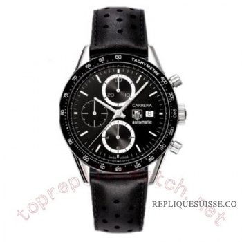 TAG Heuer Carrera Automatique Chronographe Tachymetre CV2010. Montre Réplique