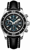 Breitling Superocean 42 Inoxydable acier Ocean Racer noir Montre Réplique