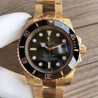 Réplique Rolex Submariner Date Jaune or noir Dial 116618LN