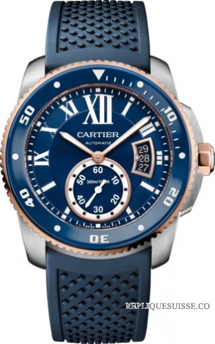 Calibre de Cartier Plongeur Bleu montre Réplique W2CA0009
