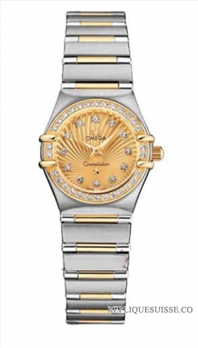 Omega Constellation Dames Mini Quartz 111.25.23.60.58.001 Montre Réplique