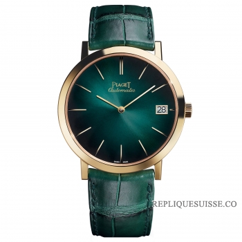 Piaget Altiplano Cadran Vert Automatique Or Jaune 18K Homme G0A42052 Montres Copie