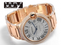 Cartier Ballon Bleu Diamant 18K Rose Or WE9008Z3 Montre Réplique