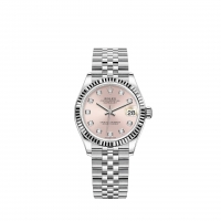 Rolex Datejust 31 Blanc Rolesor cadran rose bracelet Jubilee