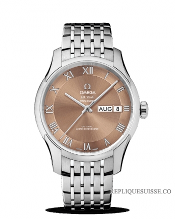 Réplique Omega De Ville Hour Vision Coaxial Master Chronometre Calendrier annuel 41mm 433.10.41.22.10.001